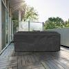 210D Waterproof Outdoor Furniture Cover Windproof Dustproof Patio Furniture Protector Oxford Cloth Garden 49.60x49.60x29.13 inch