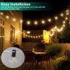 25FT Outdoor Globe String Lights Decorative Patio Lights Ball Fairy String Lamps with 25Pcs Bulbs for Garden Lawn Patio Cafe Party