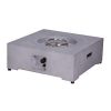 40,000BTU Exterior Faux Stone Propane Fire Pit For Outdoor Garden Backyard with