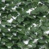 Free shipping Products Outdoor Garden 2pcs 100*300cm  Artificial Faux Ivy Hedge Leaf and Vine Privacy Fence Wall Screen(952 Leaves) - Green  YJ