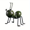 1pc Metal Ant Ornament Colorful Cute Insect For Hanging Wall Art Garden Lawn Home Decor Indoor Outdoor