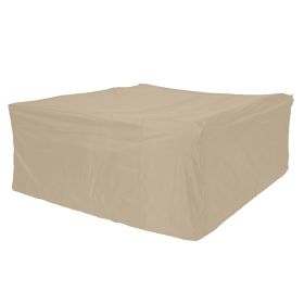 Direct Wicker Square Durable and Water Resistant Outdoor Furniture Cover (Color: Beige)