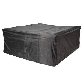 Direct Wicker Square Durable and Water Resistant Outdoor Furniture Cover (Color: black)